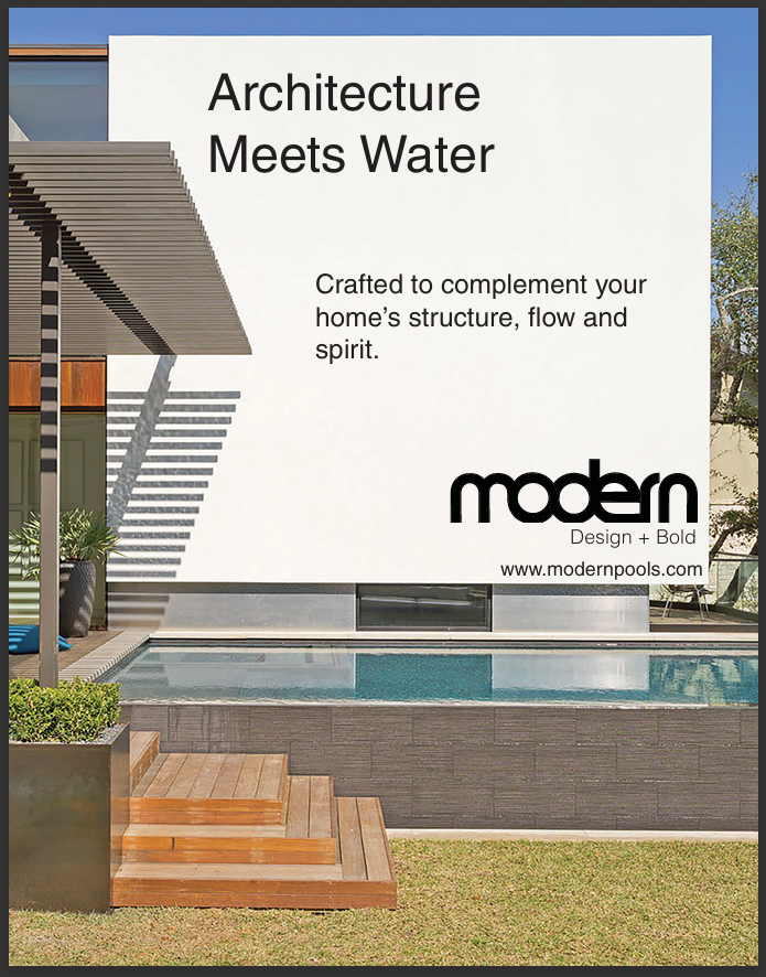 Modern pools mock-up